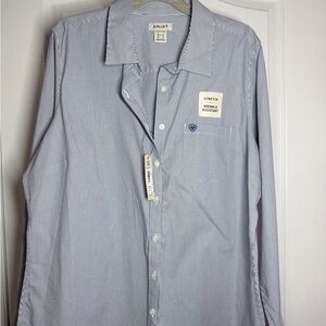 🌻Ariat women’s Classic Blue Pinstripe Shirt